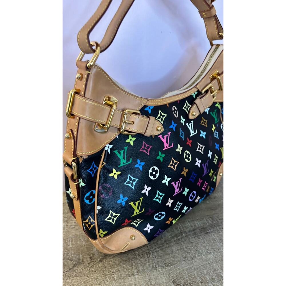 🖤SOLD🖤 Louis Vuitton Black Multicolor Y2K Greta Shoulder Bag - Picture 3 of 8